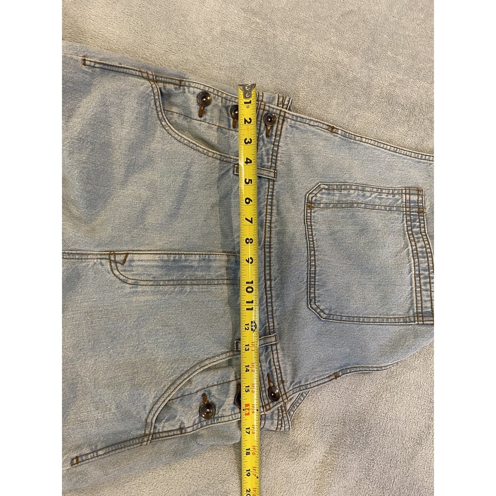 Womens BDG Urban Outfitters Light Blue Denim Overalls 100% Cotton Size 32 - Picture 7 of 8